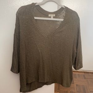 Urban outfitters olive green knit top